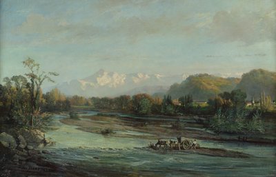 The Mountain Stream and the Pic du Midi, Bigorre by Victor Venat